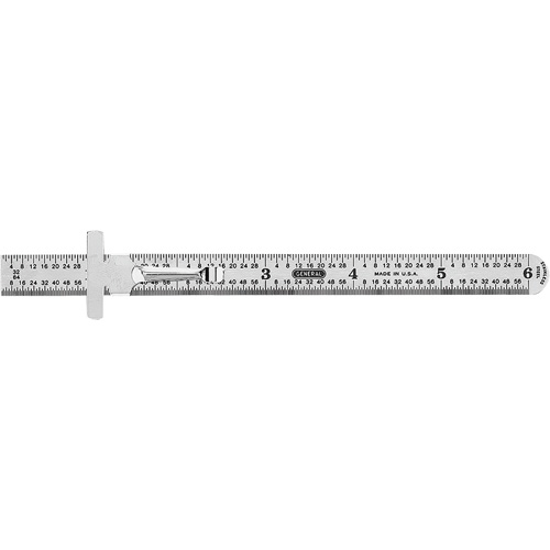 R&egrave;gle de pr&eacute;cision flexible de calibre industriel, 6" lo, Acier O-Max