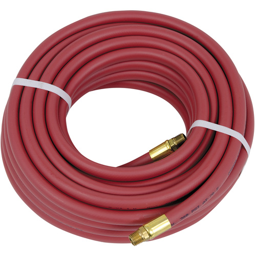 Heavy-Duty Air Hose, Air, PVC, 3/8" dia. x 50', 300 psi, 1/4 NPT O-Max