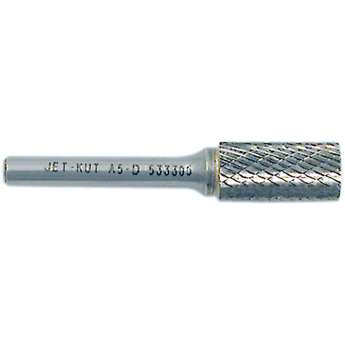 Fraise cylindrique JET-KUT, 1/4" Dia., 1/4" Tige, 5/8" Prof. de la coupe O-Max