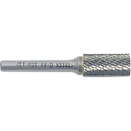 Fraise cylindrique, 5/8" Dia., 1/4" Tige, 1" Prof. de la coupe O-Max