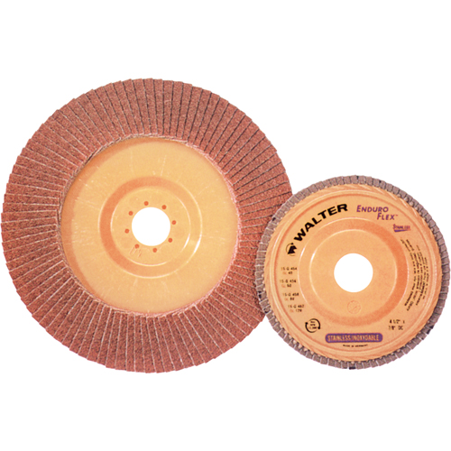 Disque &agrave; lamelles Stainless Enduro-Flex, 4-1/2" x 7/8", Type 27, Grain 40, Alumine de zirconium O-Max