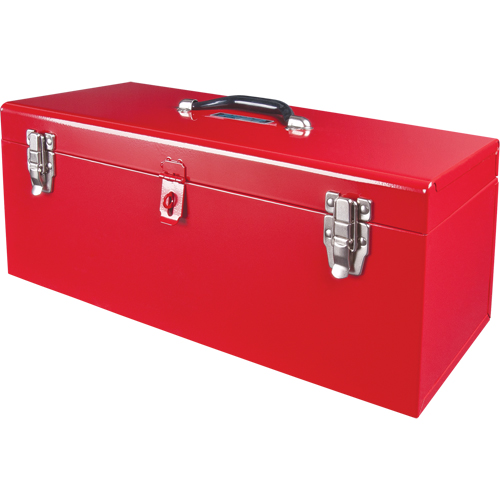 Coffre &agrave; outils portatif ATB100 avec plateau en m&eacute;tal pour outils, 8-3/4" P x 21" la x 9" h, Rouge O-Max