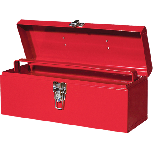 Coffre &agrave; outils portatif ATB100 avec plateau en m&eacute;tal pour outils, 6" P x 16" la x 6-1/2" h, Rouge O-Max