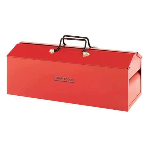 Tool Box, 8-13/20" D x 21-3/10" W x 9" H, Red O-Max