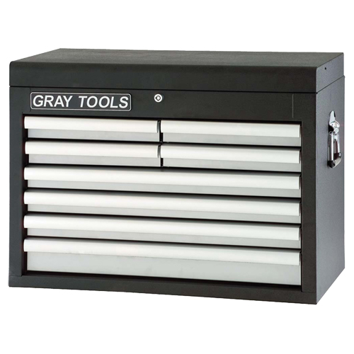 Coffre sup&eacute;rieur - 8 tiroirs, 26" la, 8 tiroirs, Noir O-Max