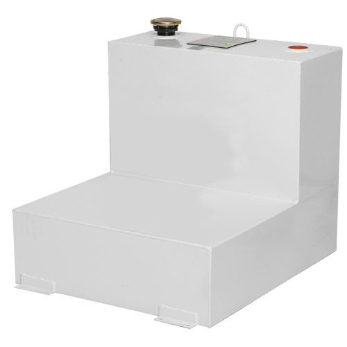 Steel Fuel Transfer Tank, Steel, 48 gal. Capacity, White O-Max