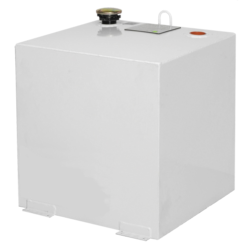 Steel Fuel Transfer Tank, Steel, 50 gal. Capacity, White O-Max