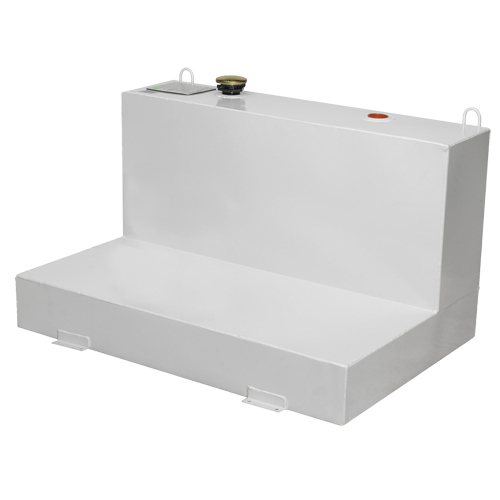 R&eacute;servoir de transfert pour carburant en acier, Acier, Capacit&eacute; 85 gal., Blanc O-Max