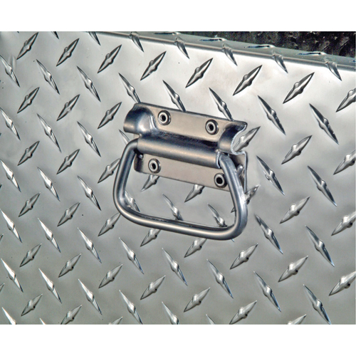 R&eacute;servoir de transfert pour carburant & coffre en aluminium, Aluminium, Capacit&eacute; 74 gal., Argent O-Max