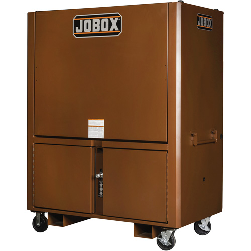 Field Office Jobsite Box, 33" W x 63" D x 80" H, Steel, Red O-Max
