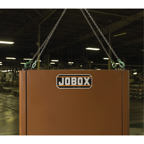 Field Office Jobsite Box, 33" W x 63" D x 80" H, Steel, Red O-Max