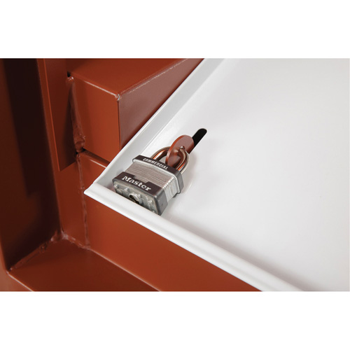 Field Office Jobsite Box, 33" W x 63" D x 80" H, Steel, Red O-Max