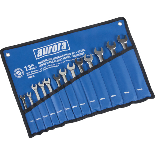 Fixed Head Wrench Set, Combination, 13 Pieces, Metric O-Max