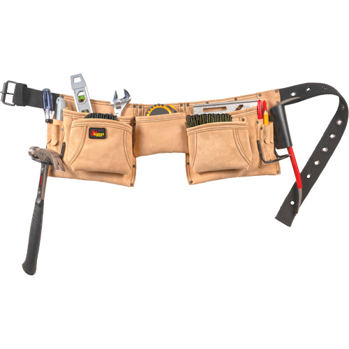Constructor's Tool Belt, Leather, Tan O-Max
