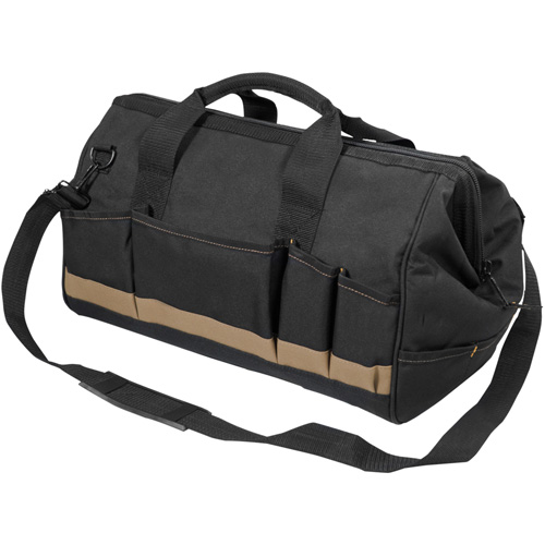 Sac &agrave; outils MEGAMOUTH, Polyester, 25 pochettes, Noir O-Max