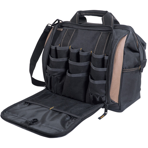 Multi-Compartment Tool Carrier, Polyester, 33 Pockets, Black O-Max