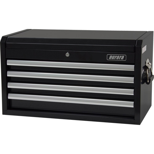 Coffre &agrave; outils industriel, 26" la, 4 tiroirs, Noir O-Max