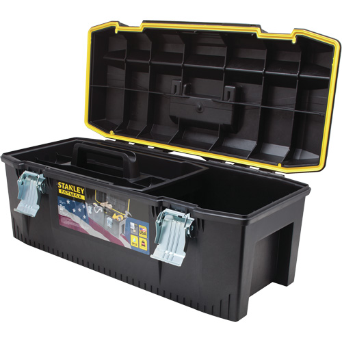 FatMax&reg; Structural Foam Tool Box, 28" W x 12-1/2" D x 11" H, Black/Yellow O-Max