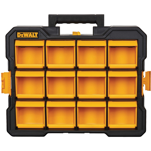 Organisateur Flip-Bin, 3-7/8" la x 17-3/4" p x 13-7/8" h, Noir/Jaune O-Max