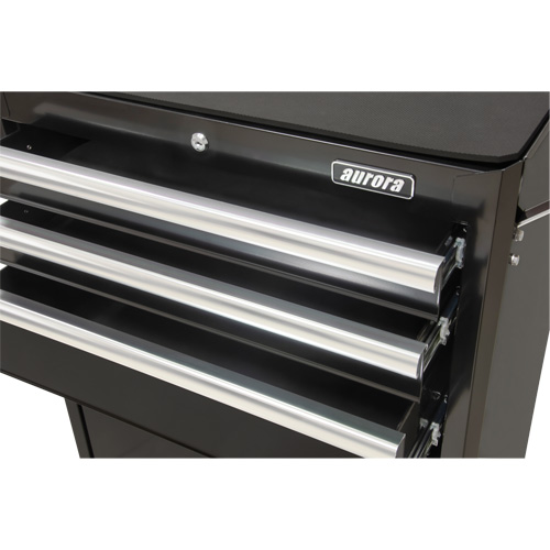 Industrial Tool Cart, 3 Drawers, 29-4/5" W x 21-1/5" D x 38-4/5" H, Black O-Max