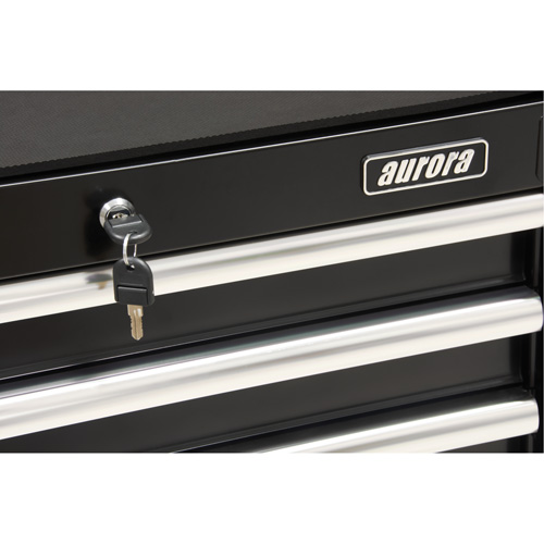 Industrial Tool Cart, 3 Drawers, 29-4/5" W x 21-1/5" D x 38-4/5" H, Black O-Max