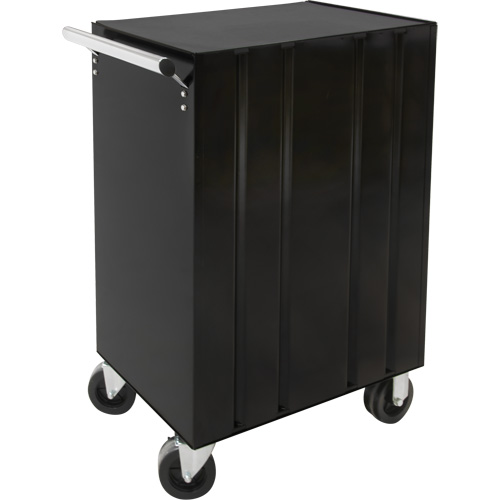 Industrial Tool Cart, 3 Drawers, 29-4/5" W x 21-1/5" D x 38-4/5" H, Black O-Max