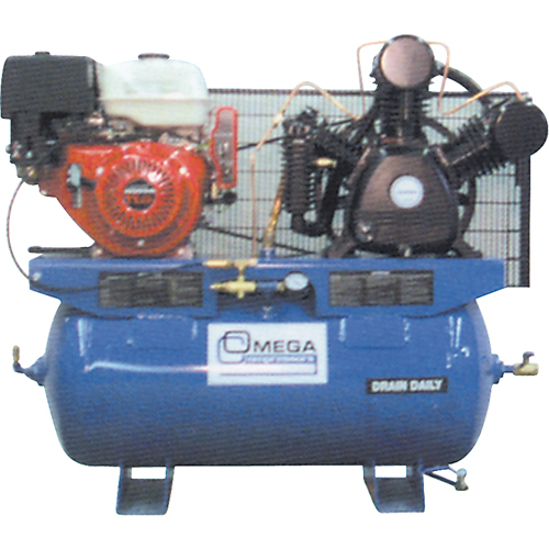Compresseurs d'air s&eacute;rie industrielle - Compresseurs &agrave; moteur, 25 gal. (30 gal. US) O-Max