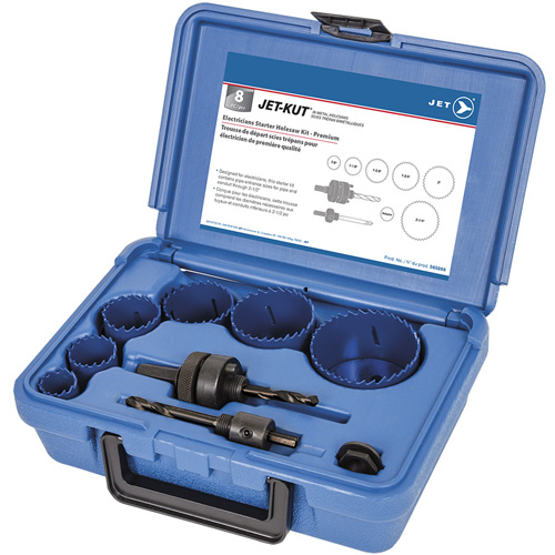 Coffret de scies-cloches haut de gamme pour &eacute;lectriciens, 8 morcea O-Max