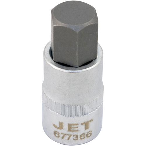 Bit Socket, Hex, 16 mm x 2" L, 1/2" Drive O-Max