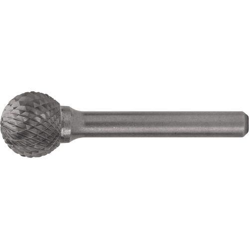 Solid Carbide Burrs - Ball Shape, 1/8" Dia., 1/4" Shank O-Max