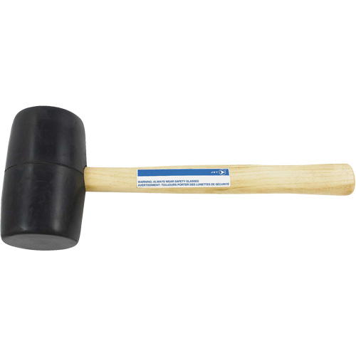 RM-16 Rubber Mallet, 16 oz., Wood Handle, 13-1/4" L O-Max
