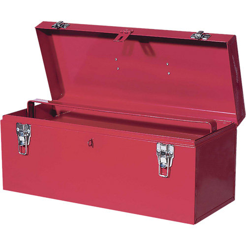 TB21 Steel Hand Tool Box, 8-3/4" D x 20" W x 9-3/8" H, Red O-Max
