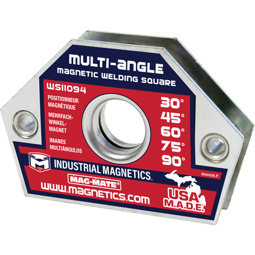 Magnetic Welding Squares, 4-3/8" L x 3/4" W x 3" H, 55 lbs. O-Max