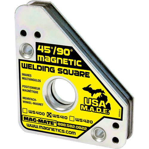 Magnetic Welding Squares, 3-3/4" L x 3/4" W x 4-3/8" H, 75 lbs. O-Max