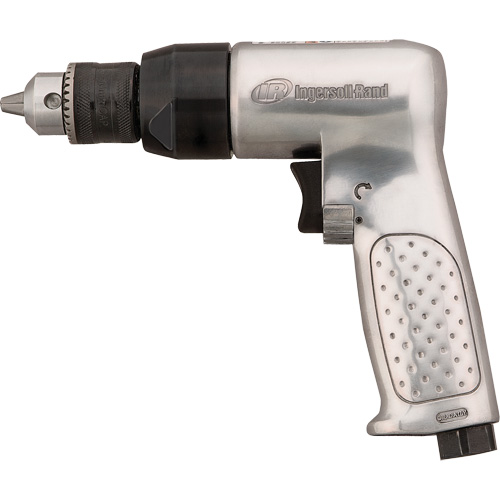 Perceuse pneumatique &agrave; angle droit, 4 pi³/min, 1/4" NPTF, 94 dBA, 3/8" mandrin, Avec cl&eacute; O-Max
