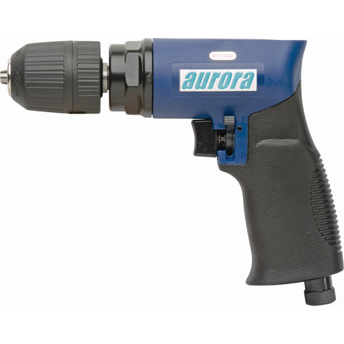 Perceuses r&eacute;versibles pneumatiques 3/8", 4 pi³/min, 1/4" NPT, 88 dBA, 3/8" mandrin O-Max