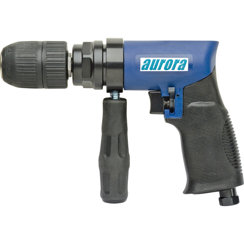 1/2" Air Reversible Drill, 4 CFM, 1/4" NPT, 88 dBA, 1/2" Chuck O-Max