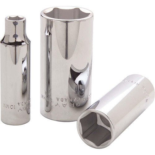  Socket, 10 mm, 1/2" Drive, 6 Points, Deep O-Max