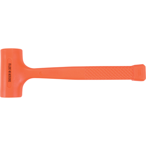 Dead Blow Hammer, 16 oz., Textured Grip, 11-3/4" L O-Max