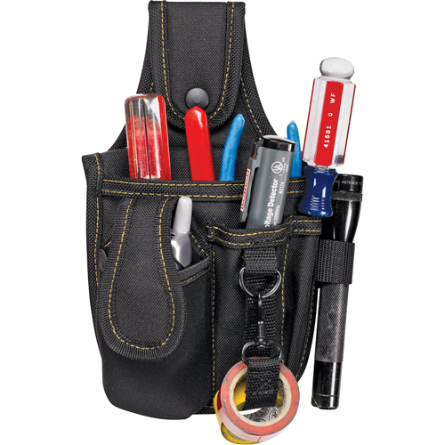&eacute;tuis &agrave; plusieurs pochettes pour outils & t&eacute;l&eacute;phone cellulaire, Porte-outil multiple, Polyester, 4 Poches O-Max