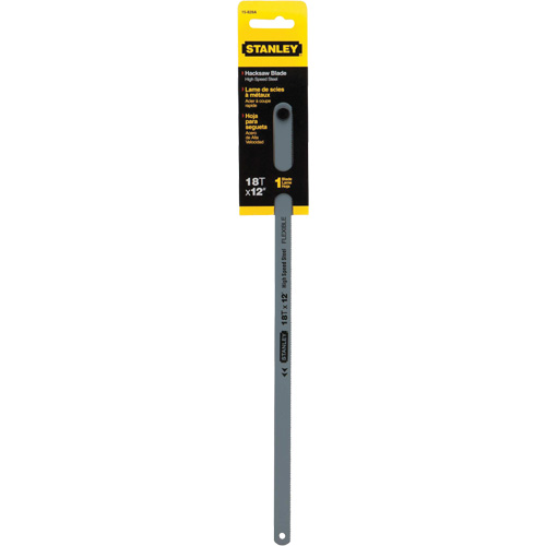 Lames de scie &agrave; m&eacute;taux en acier, 12" lo, 18 dents par pouce O-Max
