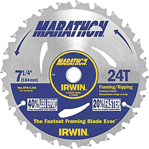 Contractor Saw Blades - Marathon&reg; Saw Blades, 7-1/4", 24 Teeth O-Max