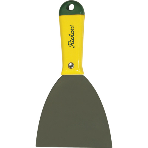 Signature Series Stiff Taping Knife, High-Carbon Steel Blade, 4" Wide, Polypropylene Handle O-Max