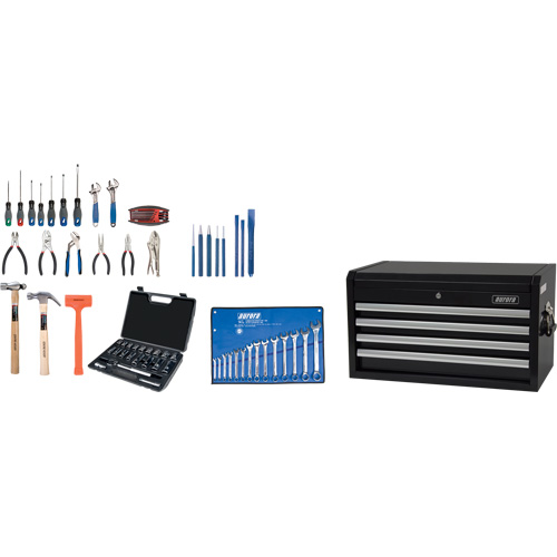 Starter Tool Set with Steel Chest, 70 Pieces O-Max