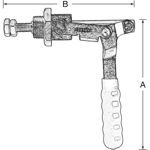 Serre-flan droit, Force de serrage de 300 lb O-Max