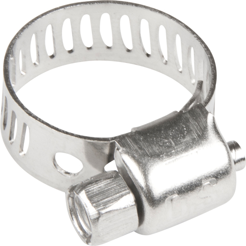 Colliers de serrage pour tuyaux - Collier de serrage & vis en acier inoxydable, Dia. min 1/5", Dia. max 5/8" O-Max