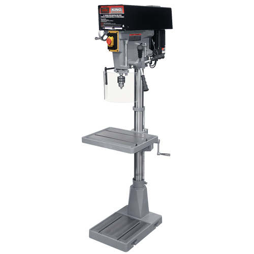 Perceuses &agrave; colonne de plancher, 15", Mandrin 5/8", 5000 tr/min O-Max