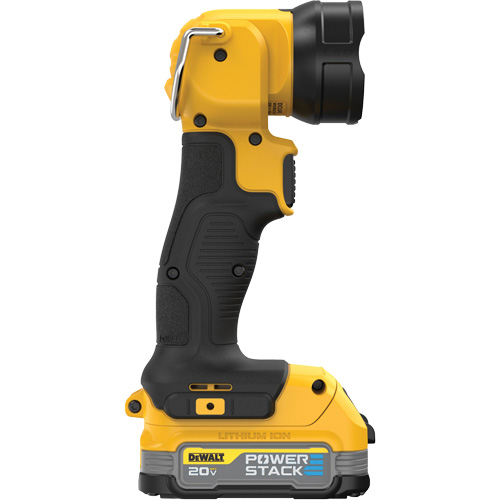 Lampe de travail Max, DEL, 110 lumens, 11 hres de fonctionnement, Bloc-pile Rechargeable, Plastique O-Max