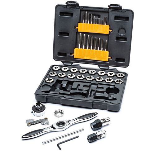 Metric Ratcheting Tap & Die Set, 42 Pieces O-Max
