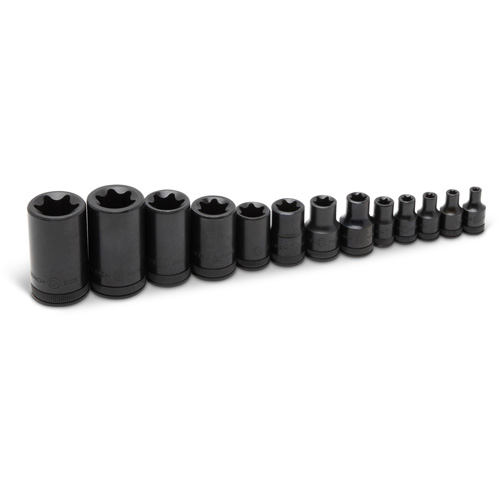 Jeu de douilles externes Torx, Prise 1/2"/1/4"/3/8" O-Max